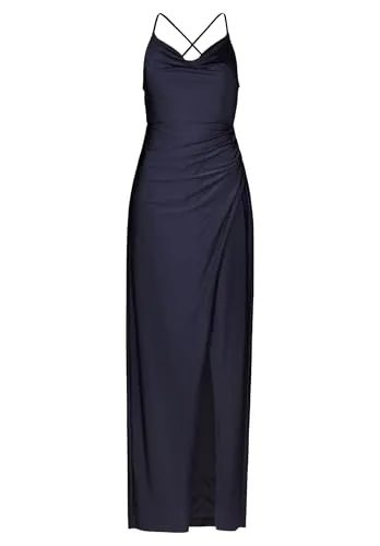 Elegantes Damen Abendkleid figurbetont 34 von Vera Mont - Kleider: Raffiniertes Design mit geraffter Taille, hohem Schlitz und verstellbaren Trägern für individuellen Tragekomfort – perfekt für besondere Anlässe.