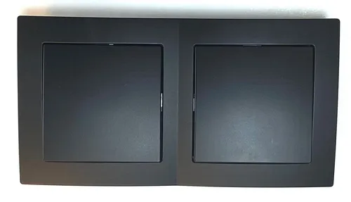 Lichtideen Schalter 2651 Levina sw/sw Kreuzschalter schwarz 230 Volt 10 Ampere (Taster, Schalter, Antennendose, Steckdose mit USB lieferbar)