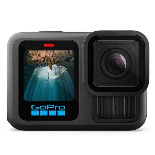 GoPro HERO13 Black – Wasserdichte Actionkamera mit 5,3K60-Video und 27MP-Foto - Action-Cams mit automatischer Objektiverkennung und beeindruckender Bildqualität: 5,3K-Videos und wasserdicht bis 10 m für alle Abenteuer.