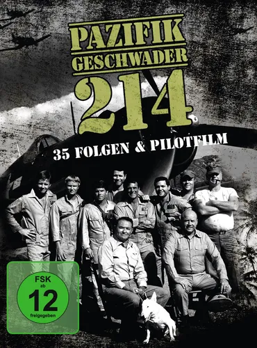 DVD Pazifikgeschwader 214 - 35 Folgen & Pilotfilm - Action & Abenteuer Filmreihe, 18 DVDs, versiegelt und weltweit abspielbar - das perfekte Geschenk für Fans von Kriegsfilmen!