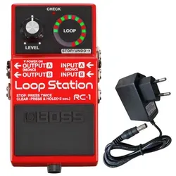 Boss by Roland E-Gitarre Boss RC-1 Loop Station Looper-Pedal mit Netzteil