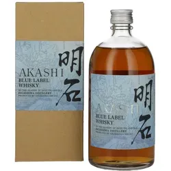 AKASHI BLUE Label Whisky 40% Vol. 0,7l in Geschenkbox - Japanischer Whisky mit harmonischer Fassreifung, ideal für Einsteiger und Genießer, präsentiert in einer stilvollen Geschenkbox.