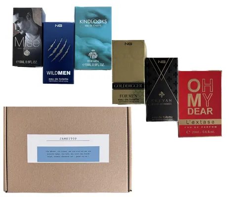 Trend Düfte Set: 6 X Parfüm für Herren 15 ML in GESCHENK BOX Männer