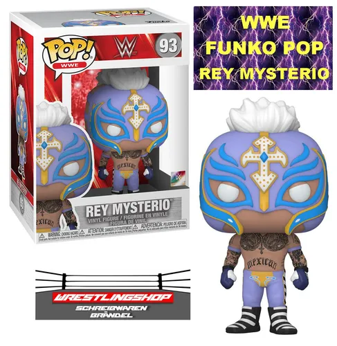 Funko Pop! WWE: Rey Mysterio - Offizielle Vinyl-Sammelfigur für Fans - Sammlerstück in idealer Größe (ca. 9,5 cm) aus hochwertigem Vinyl. Perfekt für Vitrinen und als Geschenk für WWE-Fans. Ergänzen Sie Ihre Sammlung mit dieser einzigartigen Figur!
