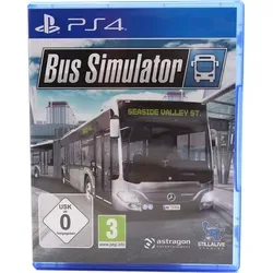 Bus Simulator für PlayStation 4 - Simulation Game, erlebe den Alltag eines Busfahrers in einem riesigen Stadtgebiet mit 8 original lizenzierten Bussen und einem spannenden Multiplayer-Modus.