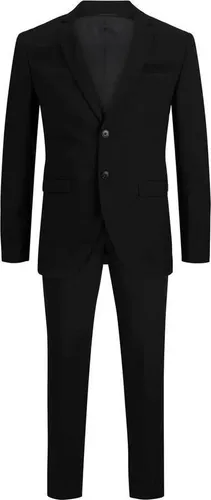 JACK & JONES Herren JPRBLAFRANCO Suit Business-Anzug Hosen-Set, Schwarz, 56 - Anzüge für Herren, elegantes Twill-Gewebe für einen klassischen Look, ideal für formelle Anlässe mit praktischen Taschen.