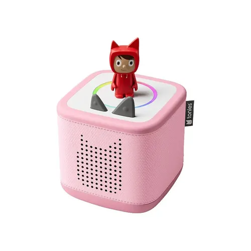 tonies Toniebox 2 Starter Set Lautsprecher Stereo - rosa - Kinder-Musikbox mit Bluetooth, NFC und WLAN, ideal für kreative Hörabenteuer. Kindersicher ab 1 Jahr und bietet 10 Stunden Akkulaufzeit für ununterbrochenen Spaß!