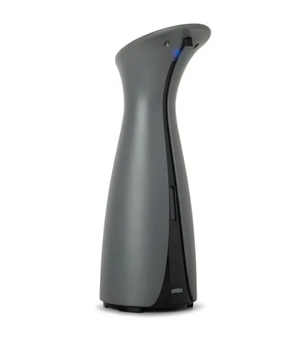 Umbra Seifenspender Otto grau - Automatischer Sensor - Seifenspender mit Bewegungssensor für optimale Hygiene, ideal für Flüssigseife oder Handdesinfektionsmittel. Versteckte Nachfüllöffnung und kein Berühren nötig.