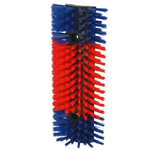 Kerbl Halbrunde Kratzbürste 293100 - Hochwertige Kratzbürste für Rinder, Kälber und Pferde, mit langlebigen Polyamid-Borsten für effektive Fellpflege und Hygiene.