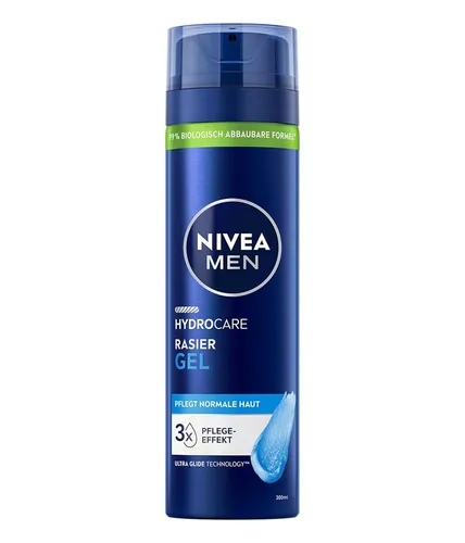 Nivea Men Hydrocare Rasiergel 200ml Aloe Vera Panthenol Rasierschaum Männer Bart