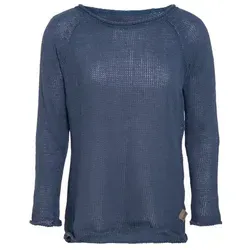 KNIT FACTORY - Jasmin Damen Strickpullover - Herbst und Winter Pulli - Pullover mit Rundhalsausschnit und Lange Ärmeln - Oberteile aus 80% Recycelte Baumwolle - Jeans - 40/42