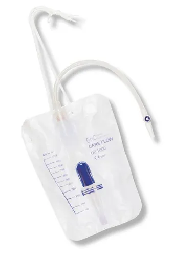 GHC Care Flow Urin Beinbeutel 1000ml Tag&Nacht Urinbeutel 90 cm