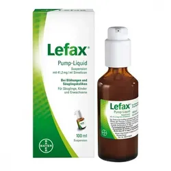 Lefax Pump-Liquid 100 ML - Arzneimittel zur Linderung von Blähungen und Gasansammlungen im Magen-Darm-Bereich, ideal auch zur Behandlung von Säuglingskoliken.