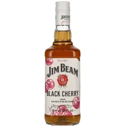 Jim Beam Black Cherry Liqueur 32,5% Vol. 0,7l - Likör & Kräuterschnaps mit intensivem Schwarzkirschgeschmack, kombiniert mit traditionellem Kentucky Bourbon für ein einzigartiges Geschmackserlebnis.