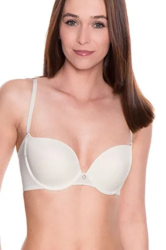 BeeDees Damen Halbschalen BH Pure Day WHP (1PF05), Gr. 90F, Elfenbein (VANILLE GT)