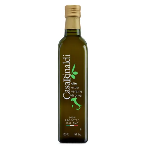 Casa Rinaldi Natives Olivenöl Extra 1000ml - Hochwertiges Speiseöl aus 100% italienischen Oliven, ideal für die mediterrane Küche. Perfekt zum Verfeinern von Salaten und Gerichten, mit hervorragendem Geschmack und geprüfter Qualität.