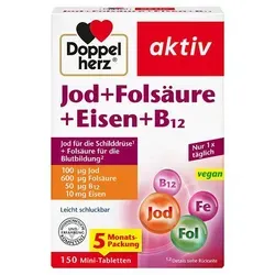 Doppelherz Jod+folsäure+eisen+b12 150 ST