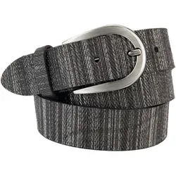 Eleganter Ledergürtel von Bernd Götz, Gr. 105, schwarz - Gürtel aus hochwertigem Rindleder mit reflektierendem Streifendesign, ideal für viele Kombinationen. Made in Germany, flexibel anpassbar und ein echter Eyecatcher für jeden Anlass.