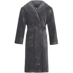Bugatti Bademantel Roberto XXL, Grau - Herren-Bademantel aus flauschigem Textil, hochwertige Qualität, Oeko-Tex® Standard 100, ideal für entspannte Momente zu Hause.