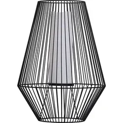 Dehner Solar-Laterne Vilaflor, warmweißes Licht, Ø 38 cm, Höhe 51 cm, schwarz - Stimmungsvolle Solar-Laterne für den Garten mit warmweißem Licht. Spritzwassergeschützt und selbstaufladend durch Sonneneinstrahlung. Ideal für stimmungsvolle Abende im Freien.