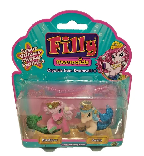 Filly Mermaids Chelsea & Andy mit Glitzer-Schwimmflossen Sammelfiguren Neu OVP*