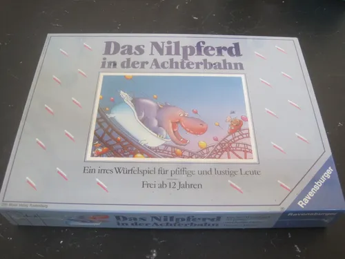 DAS NILPFERD IN DER ACHTERBAHN! - NEU & OVP - Gesellschaftsspiel für 3+ Spieler, kombiniert Strategie und Geschicklichkeit für spannende Partynächte!