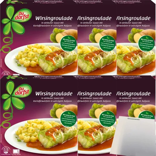 Du darfst Menü Wirsingroulade 6er Pack 6x375g Packung usy Block