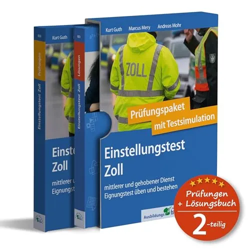 Einstellungstest Zoll: Prüfungspaket mit Testsimulation für Mittlerer & gehobener Dienst - Tipps fürs Studium: Über 1.200 Aufgaben mit Lösungsbuch zur optimalen Vorbereitung auf den Einstellungstest Zoll, inklusive Sprach- und Matheübungen.