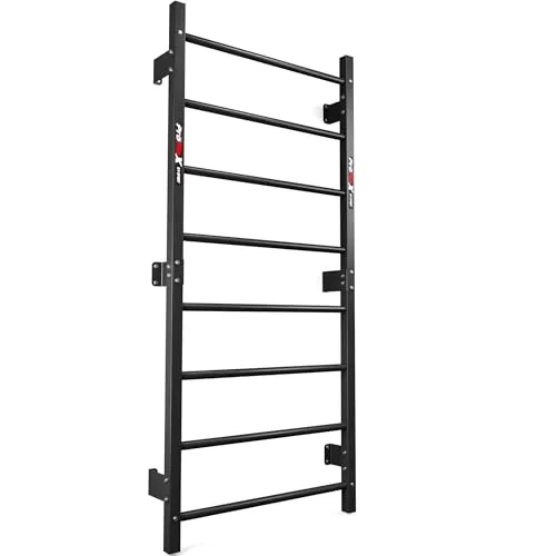 K-Sport Sprossenwand mit 8 Sprossen - Turntrainingsgeräte für drinnen und draußen, bis 250kg belastbar. Ideal für vielseitiges Training von Kraft und Ausdauer mit bequemem Griffdesign.