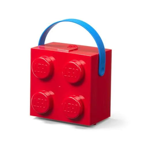 LEGO Box mit Griff , Aufbewahrungsbox rot
