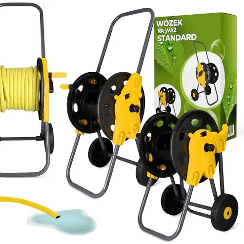 Schlauchwagen Gartenschlauchwagen Schlauchaufroller Trommel für Gartenschlauch 45 m Schlauchtrommel Gartenschlauchaufroller Wasserschlauchtrommel Schlauchführung
