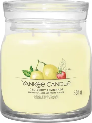 Iced Berry Lemonade Signature Medium Jar 368g 2-Docht - Duftkerze mit fruchtigen Noten von Mandarine und Grapefruit, sorgt für ein erfrischendes Ambiente und eine gemütliche Atmosphäre in jedem Raum.