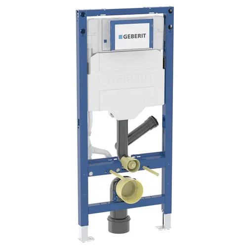 Geberit Duofix Element für Wand-WC 112 cm mit Sigma UP-Spülkasten - Spülkästen für Wand-WCs mit externem Geruchsabsaugungssystem, statisch selbsttragend und einfach zu montieren, ideal für moderne Badezimmer.