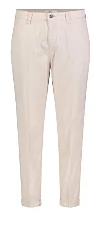MCA Damen Chino Turn Up Straight Jeans - Beige W36 - Damen-Jeanshosen mit lässigem Turn-Up-Design für einen modischen Look, ideal für Freizeit und Alltag.