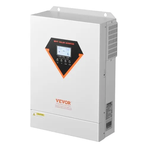 VEVOR Hybrid Solar Wechselrichter 6kW mit 120A MPPT-Controller - Wechselrichter & Inverter mit schneller Reaktionszeit, ideal für effiziente Solarenergienutzung und flexible Batterietypen.