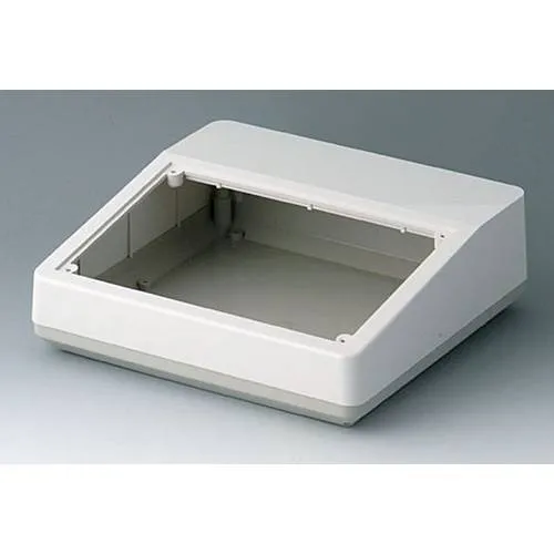 OKW AS054468 ABS-Gehäuse aus Aluminium, eloxiert - Anschlusskästen, robust und elegantes Design, ideal für Elektronikprojekte mit den Maßen 228 x 76 x 216 mm.