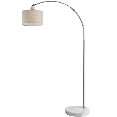 Monzana Stehlampe 109353, beige E27 Sockel - Moderne Bogenlampe mit höhenverstellbarem Design (150-175 cm) und stabilem Marmorfuß. Ideal für stilvolle Beleuchtung in jedem Raum.