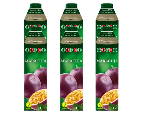 Copeo Saft, COPEO Maracuja Nektar aus Maracujasaftkonzentrat 1000ml 6er Pack