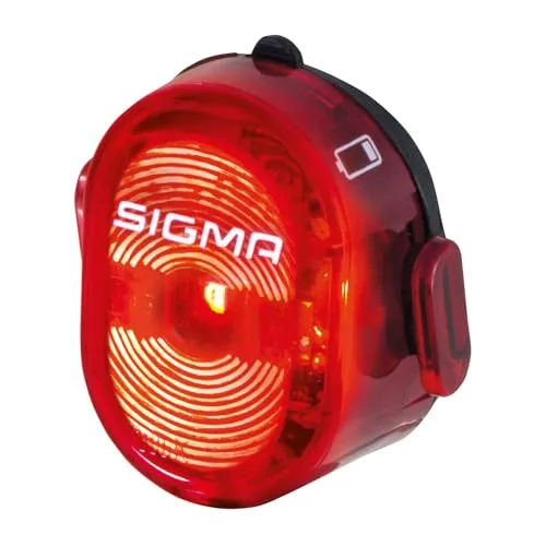 SIGMA 15050 Akku-Rücklicht "Nugget II", LED, schwarz - Fahrradbeleuchtung mit hoher Sichtbarkeit, ideal für sicheres Fahren bei Dunkelheit und schlechtem Wetter.