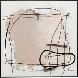 Kare Design Gerahmtes Bild Dust Blau, Beige - 100x100 cm - Bilder in stilvollem Design, ideal für moderne Wohnräume. Dieses gerahmte Bild bringt Farbe und Eleganz in Ihre Einrichtung.