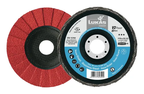 Lukas Fächerschleifscheibe V2 PowHD 125 mm CER K40 - A27441250401450