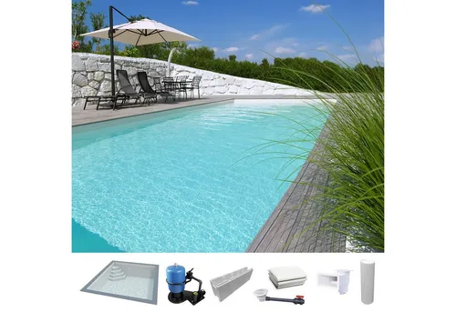 KWAD Styropor Pool Easy 6 x 3 m mit Ecktreppe - Gestalten Sie Ihr persönliches Badeparadies mit dem KWAD Styropor Pool Easy! Das Komplett-Set überzeugt durch einfache Montage und optimale Wärmeisolierung dank hochwertiger Styroporsteine. Ideal für Ihren Garten!