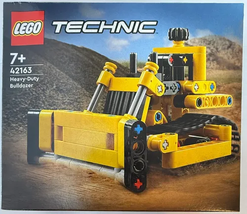 LEGO Technic Schwerlast Bulldozer (42163) - Bewegliche Planierraupe mit 195 Teilen, ideal für kreative Baufans ab 7 Jahren