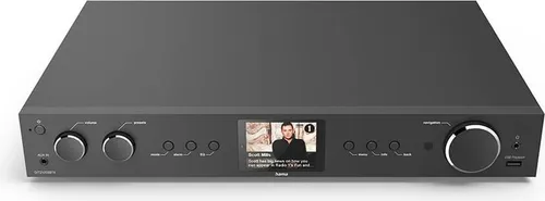 Hama HiFi-Tuner DIT2105SBTX - DAB+ Internetradio mit Bluetooth RX TX, streamen Sie Musik von Smartphone und genießen Sie Spotify und Amazon Music