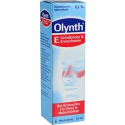 Olynth 0,1 % Schnupfen Dosierspray 15 ml - Praktisches Nasenspray zur Linderung von Nasenschwellungen, einfach in der Anwendung und ideal für unterwegs.