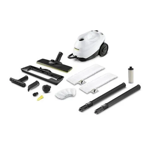 KÄRCHER Dampfreiniger SC 4 EASYFIX PREMIUM - Dampfsauger mit 2000 W, 0,8 l Wassertank und 3,5 bar Dampfdruck. Reinigt chemiefrei und entfernt 99,99 % der Bakterien. Inklusive umfangreichem Zubehör für perfekte Ergebnisse auf allen Oberflächen.