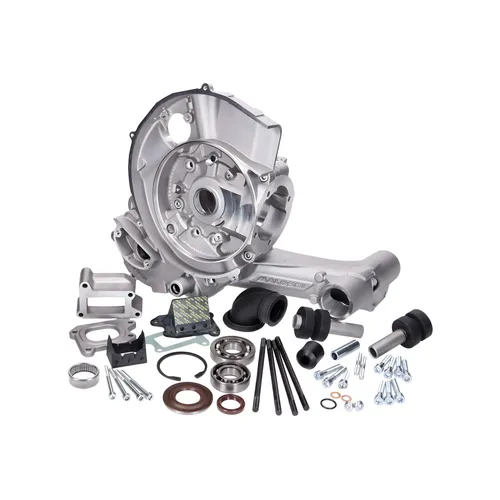 Malossi VR-One Membraneinlass Motorgehäuse für Vespa PX 125-150 - Hochleistungs-Motorgehäuse für Vespa PX, ideal für Tuner. Robuste Konstruktion mit verstärktem Membraneinlass für optimale Leistung und einfache Montage.