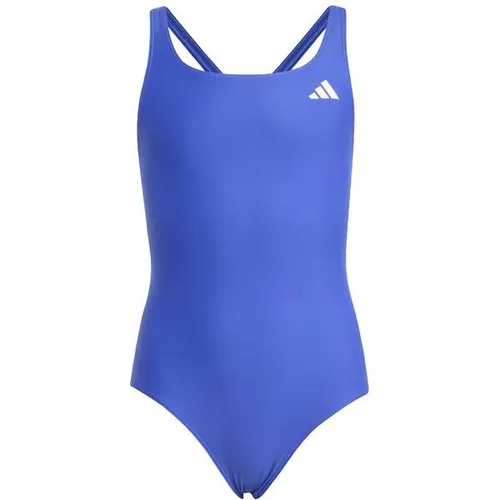 adidas Performance Badeanzug ESS VBCK SUIT Y (1-St) blau 116 - Sportlicher Kinder-Badeanzug in Semi Lucid Blue, ideal für Schwimmunterricht oder Freizeit. Fällt klein aus, bitte eine Größe größer bestellen. Pflegeleicht und maschinenwaschbar.