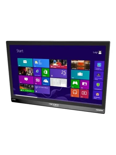 Hannspree HT161HNB Touchscreen-Monitor - 39.6 cm (15.6 Zoll), 1366 x 768 Pixel, 16:9, interaktives Display für vielseitige Anwendungen
