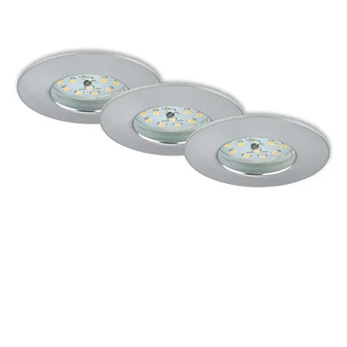 Briloner LED Einbauleuchten 3er-Set - 65W - Deckenlampen & Kronleuchter: Energieeffiziente LED-Beleuchtung mit modernem Design, ideal für stilvolle Wohnräume.